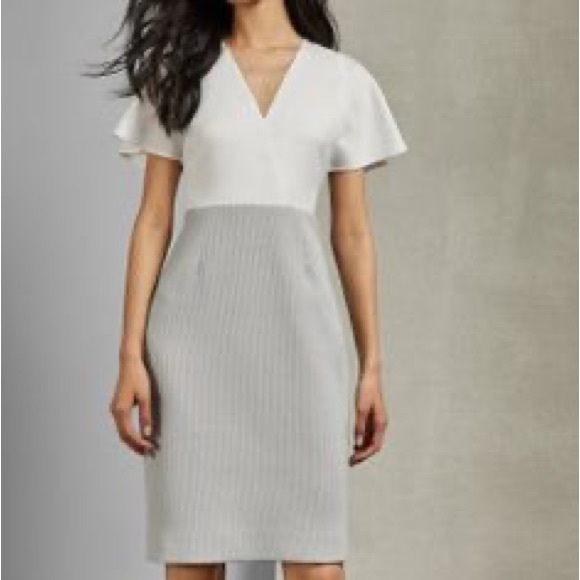 Ted Baker Working Title Reemadd Color-block Suit Dress TB size 1 - Picture 2 of 5